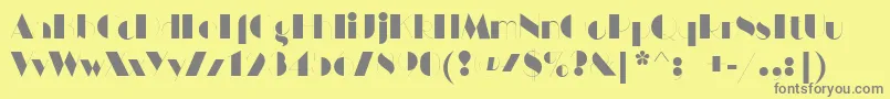 HarlemnightsRegular Font – Gray Fonts on Yellow Background