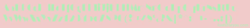 HarlemnightsRegular Font – Green Fonts on Pink Background