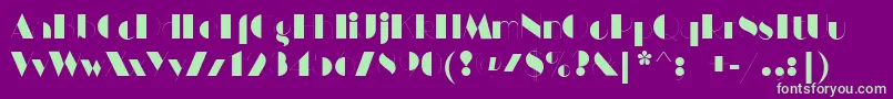 HarlemnightsRegular Font – Green Fonts on Purple Background
