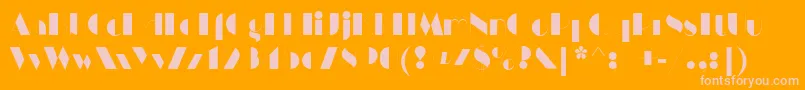 HarlemnightsRegular Font – Pink Fonts on Orange Background