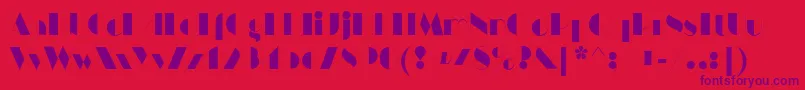 HarlemnightsRegular-Schriftart – Violette Schriften auf rotem Hintergrund