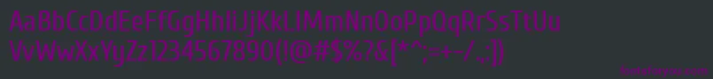 Fonte Cuprum – fontes roxas em um fundo preto