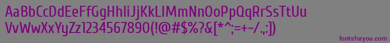 Шрифт Cuprum – фиолетовые шрифты на сером фоне