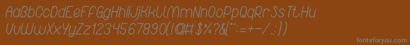 Więcej informacji o czcionce RedLightSpecial Czcionka RedLightSpecial – szare czcionki na brązowym tle