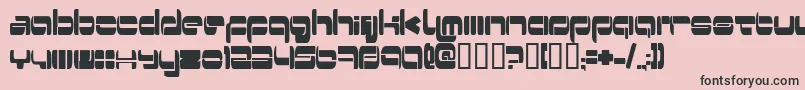 Switzerl Font – Black Fonts on Pink Background