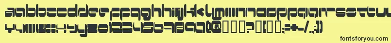 Switzerl Font – Black Fonts on Yellow Background