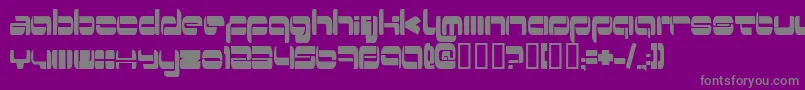 Switzerl-Schriftart – Graue Schriften auf violettem Hintergrund