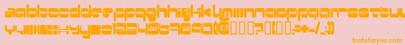 Switzerl Font – Orange Fonts on Pink Background