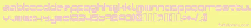 Switzerl Font – Pink Fonts on Yellow Background