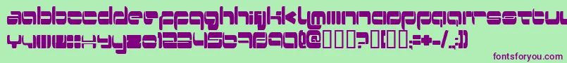Switzerl Font – Purple Fonts on Green Background