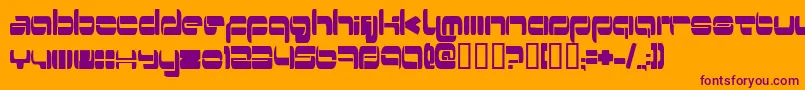 Switzerl Font – Purple Fonts on Orange Background