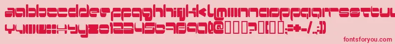 Switzerl Font – Red Fonts on Pink Background