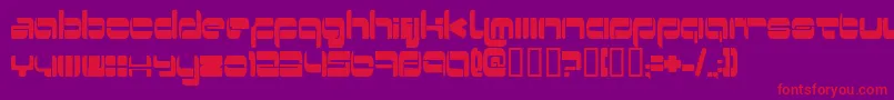 Switzerl-fontti – punaiset fontit violetilla taustalla