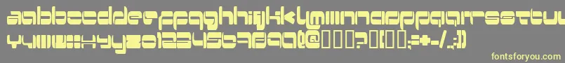 Switzerl-fontti – keltaiset fontit harmaalla taustalla