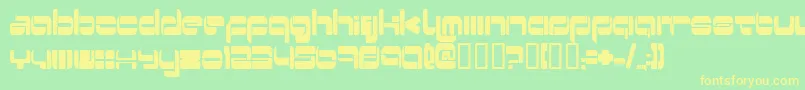 Шрифт Switzerl – жёлтые шрифты на зелёном фоне