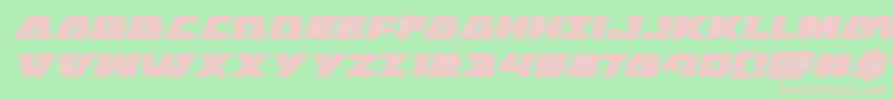 Eaglestrikeexpandital Font – Pink Fonts on Green Background