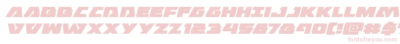 Eaglestrikeexpandital Font – Pink Fonts on White Background