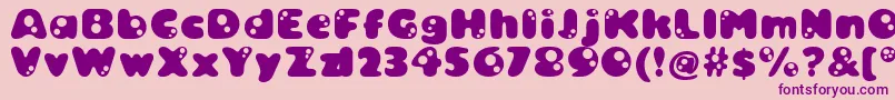Bambina ffy Font – Purple Fonts on Pink Background