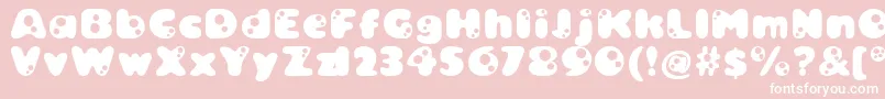 Bambina ffy Font – White Fonts on Pink Background