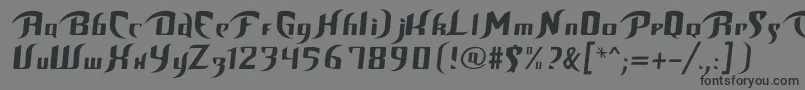 フォントBop – 黒い文字の灰色の背景