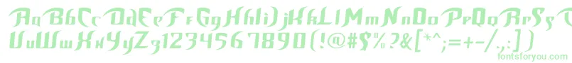 Bop Font – Green Fonts on White Background