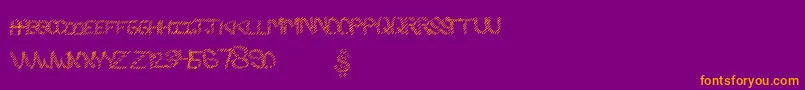 Slashking Font – Orange Fonts on Purple Background