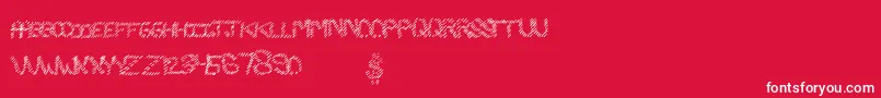 Slashking Font – White Fonts on Red Background