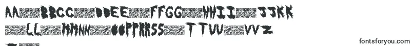 Hotflash-Schriftart – lettische Schriften