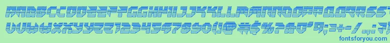 Tokyodrifterchrome Font – Blue Fonts on Green Background