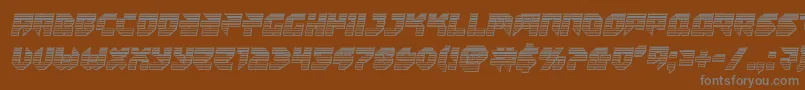 Tokyodrifterchrome Font – Gray Fonts on Brown Background