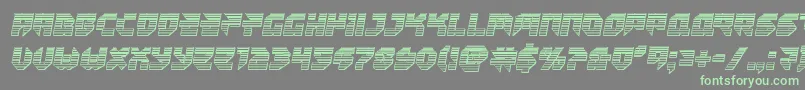 Tokyodrifterchrome Font – Green Fonts on Gray Background