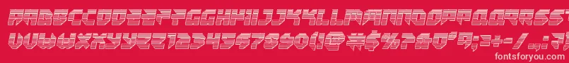 Tokyodrifterchrome Font – Pink Fonts on Red Background