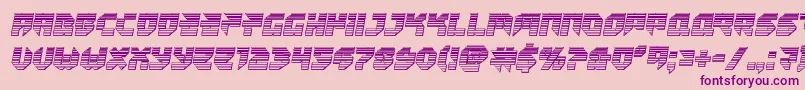 Tokyodrifterchrome-Schriftart – Violette Schriften auf rosa Hintergrund