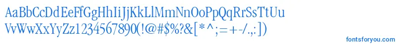 GaramondlightcondsskRegular Font – Blue Fonts on White Background