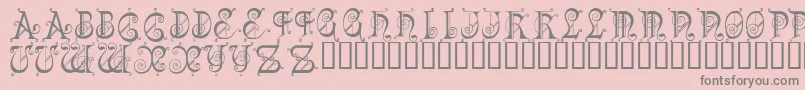 Kingdomcome Font – Gray Fonts on Pink Background