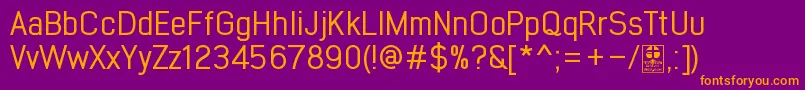 EarlyTimesRegularDemo Font – Orange Fonts on Purple Background