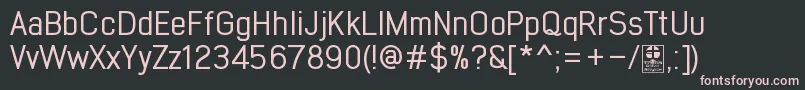 EarlyTimesRegularDemo Font – Pink Fonts on Black Background