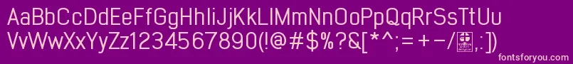 EarlyTimesRegularDemo Font – Pink Fonts on Purple Background