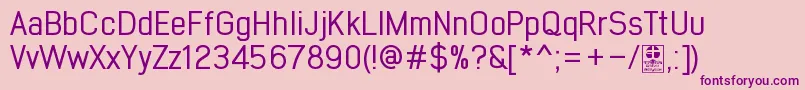 EarlyTimesRegularDemo Font – Purple Fonts on Pink Background