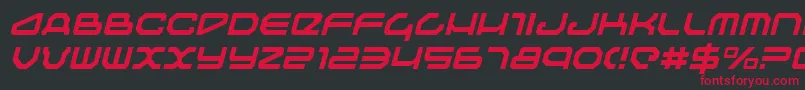 Travelerlighti Font – Red Fonts on Black Background