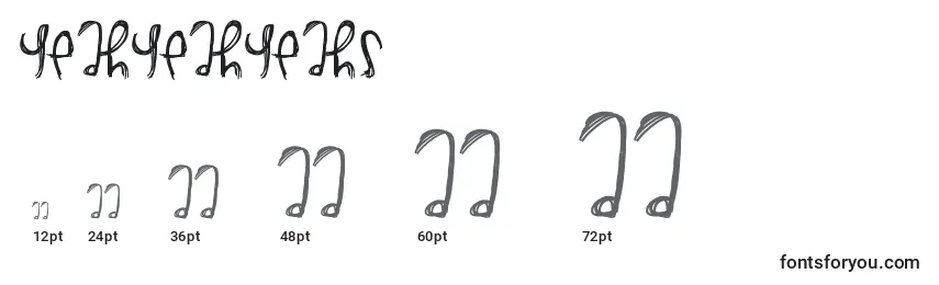 Yeahyeahyeahs Font Sizes