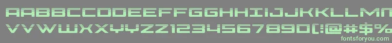 Phoeniciahalf-Schriftart – Grüne Schriften auf grauem Hintergrund