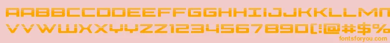 Phoeniciahalf Font – Orange Fonts on Pink Background