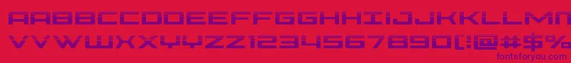 Phoeniciahalf Font – Purple Fonts on Red Background