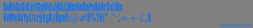 Ibiza-Schriftart – Blaue Schriften auf grauem Hintergrund