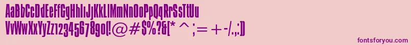 Ibiza-Schriftart – Violette Schriften auf rosa Hintergrund