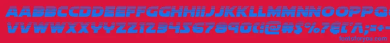 フォントSoloisthalf – 赤い背景に青い文字