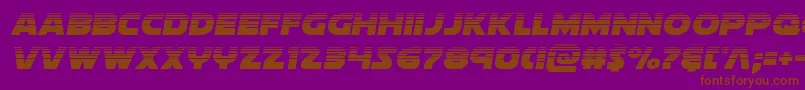 Soloisthalf Font – Brown Fonts on Purple Background