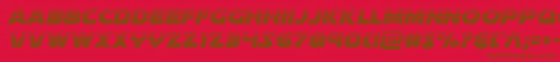 フォントSoloisthalf – 赤い背景に茶色の文字