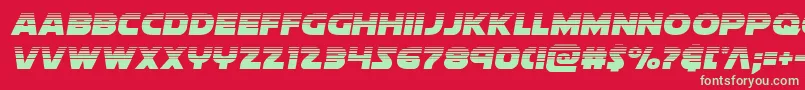 Soloisthalf Font – Green Fonts on Red Background